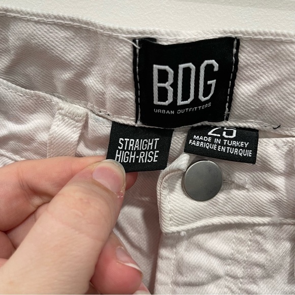 Urban Outfitters BDG Straight High Rise Jeans Button Fly Size 25 - Picture 7 of 10